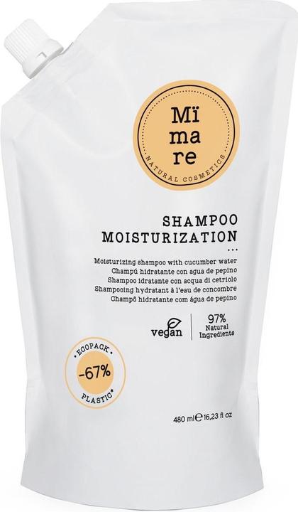 Actual product image Mïmare Natural Cosmetics MIMARE Shampoo Moisturization 480ml (480 ml, Liquid shampoo)