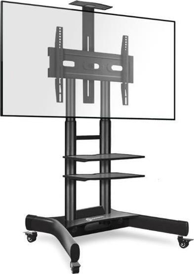 Actual product image Onkron TV mobilný stojan pre 40-70", police, výškovo nastaviteľný, čierny (45.50 kg, 40" - 70")