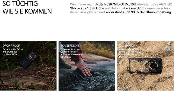 Immagine prodotto AGM G2 Guardian 8+256GB 5G (256 GB, 6.58", Doppia SIM, 5G)