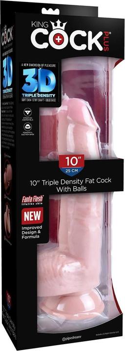 Produktbild Doc Johnson 10" Triple Density Fat Cock with Balls