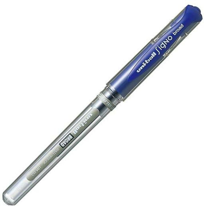Produktbild Uni-ball Flüssigtintenstift Signo Broad UM-153 W Blau 0,6 mm (12 Stücke) (Blau, 12x)
