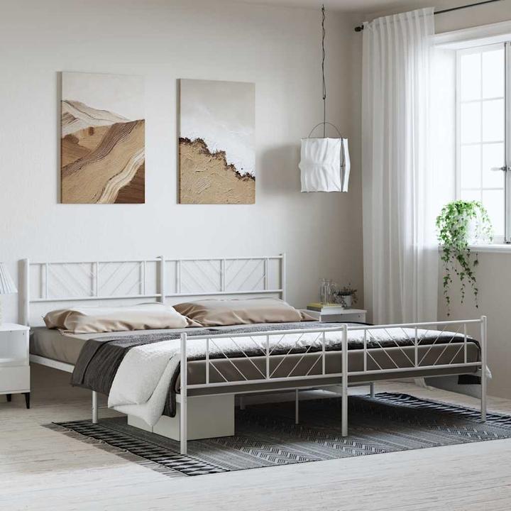 Produktbild vidaXL Metall Bettgestell (193 x 203 cm)