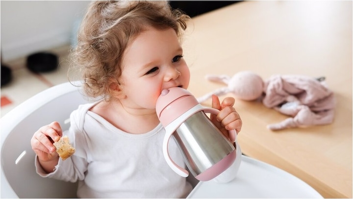Actual product image Beaba Straw Cup Inox