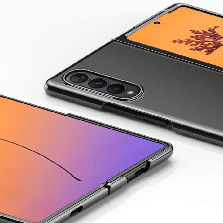 Immagine prodotto Hurtel Custodia Plating Case per Samsung Galaxy Z Fold 4 con cornice metallica blu (Samsung Galaxy Z Fold4)