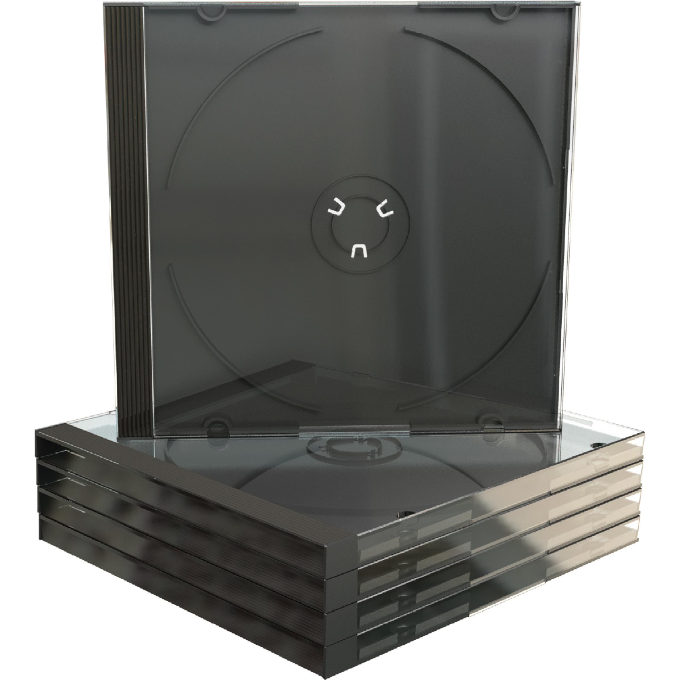 MediaRange CD-Leerhülle für 1 Disc schwarzes Tray, Optische Medien Zubehör