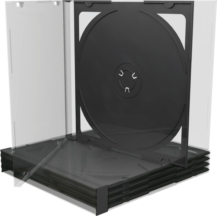 MediaRange Blank CD case for 2 discs black tray