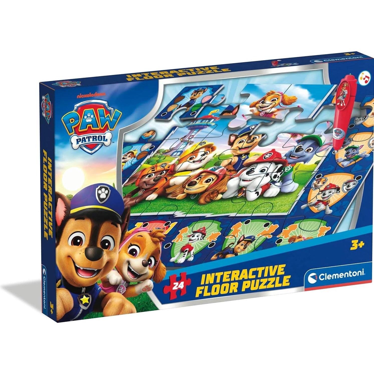 Clementoni Multicolore Interactive Floor Puzzle Paw Patrol (24 Pezzi)