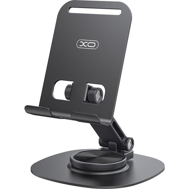 xO Halter Ständer C151 schwarz drehbar 360, Smartphone Halterung, Schwarz