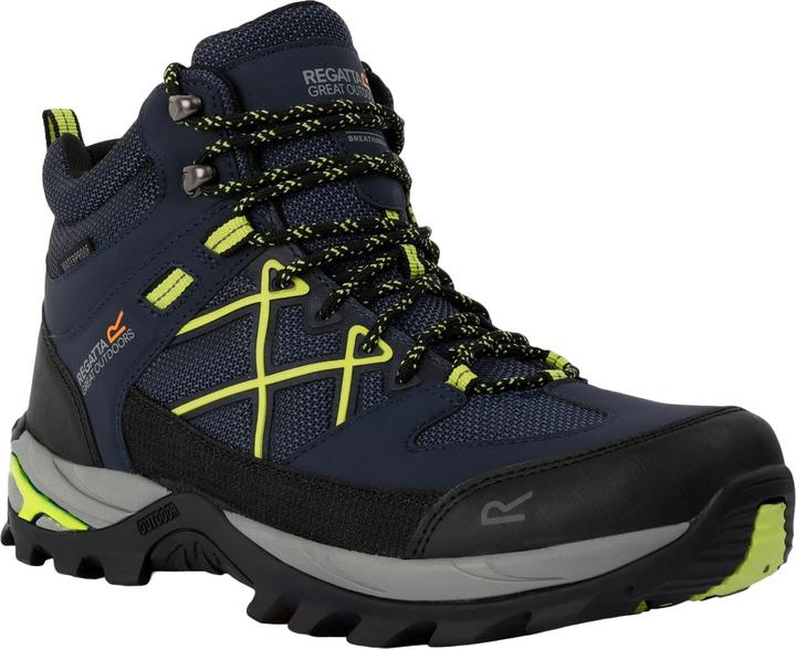 Leuchtend Limone, Marineblau