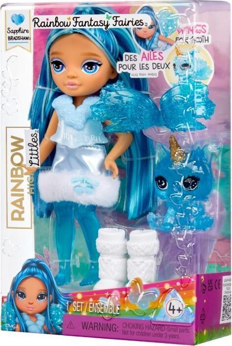 Actual product image MGA Rainbow High Littles Rainbow Fantasy Fairies Doll- Sapphire (blue)