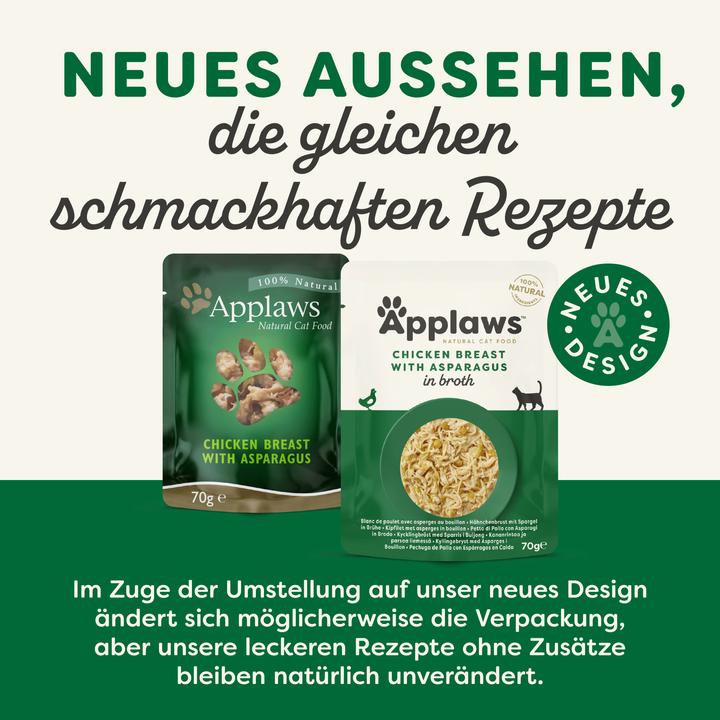 Actual product image Applaws Chicken and asparagus (Adult, 1 pcs., 70 g)