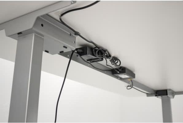 Actual product image Kerkmann Move 2 height-adjustable desk light grey rectangular