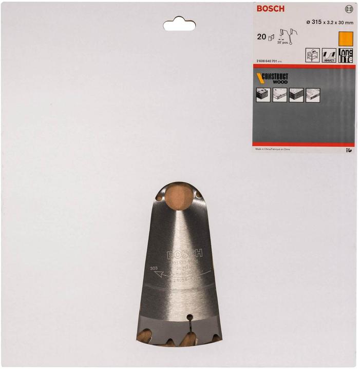 Produktbild Bosch Professional Zubehör PRO Wood Kreissägeblatt, 315 x 3.2 x 30 mm