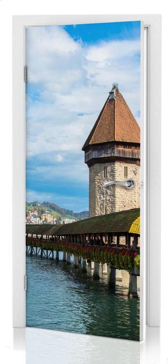 Immagine prodotto Trenddeko Ponte di legno a Lucerna (91 x 200 cm)