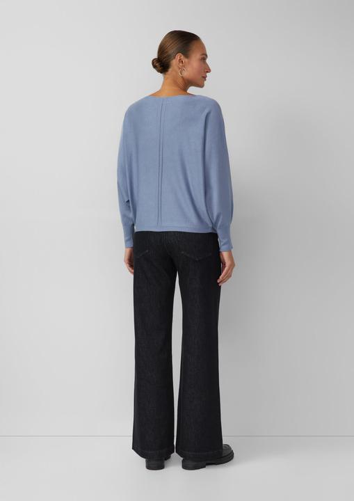 Produktbild s.Oliver Strickpullover Feinstrickpullover mit Fledermausärmeln und Ajour-Details (32)