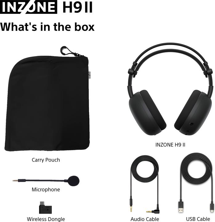 Actual product image Sony Inzone H9 II (Wireless, Cable)