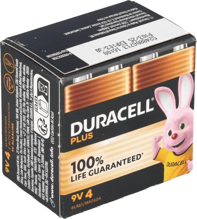 Produktbild Duracell Plus Power (4 Stk., 9V Block)