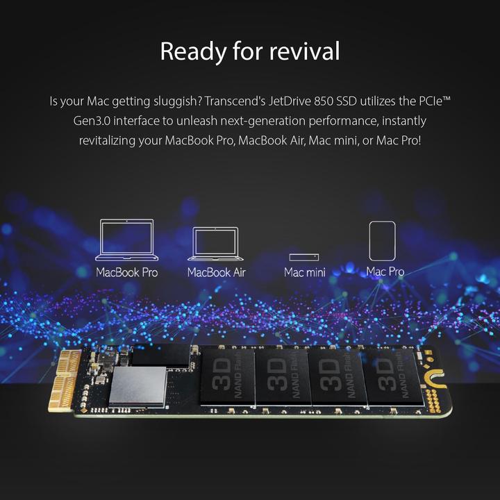 Produktbild Transcend JetDrive 850 (960 GB, M.2 2280)