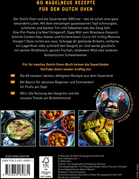 Actual product image Dutch Oven (German, Sebastian Buchner, Tim Ziegeweidt, Sauerland BBCrew, 2021)