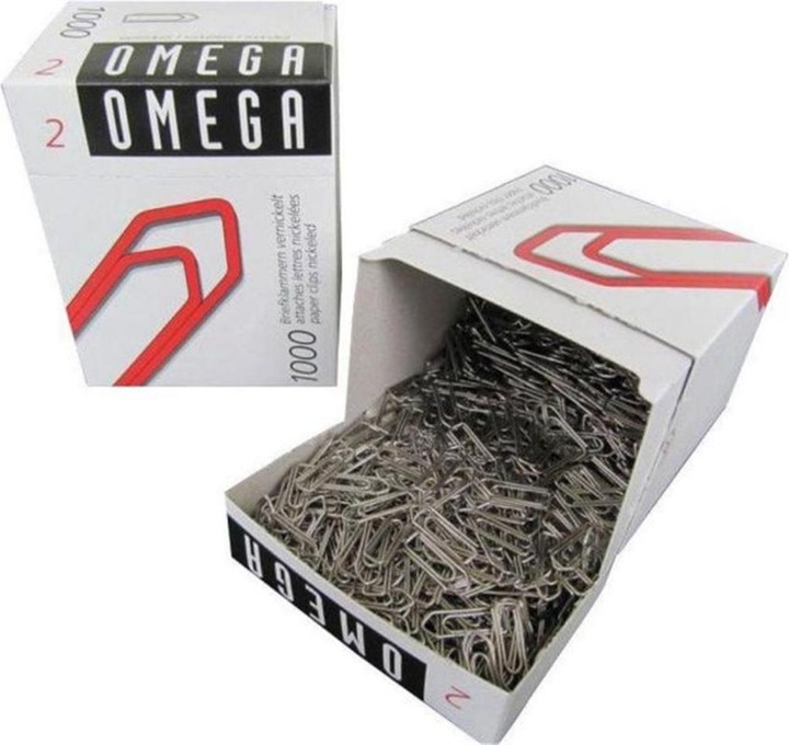 Actual product image Omega Paper clips (1000 x)