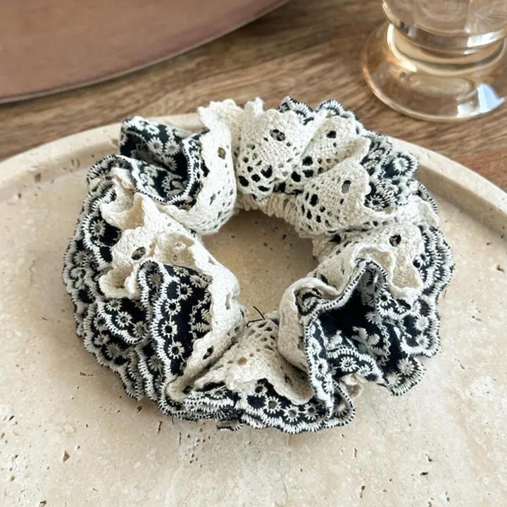 Immagine prodotto Avizar Scrunchie Bestickte Spitze Rosemarie (Elastico per capelli)