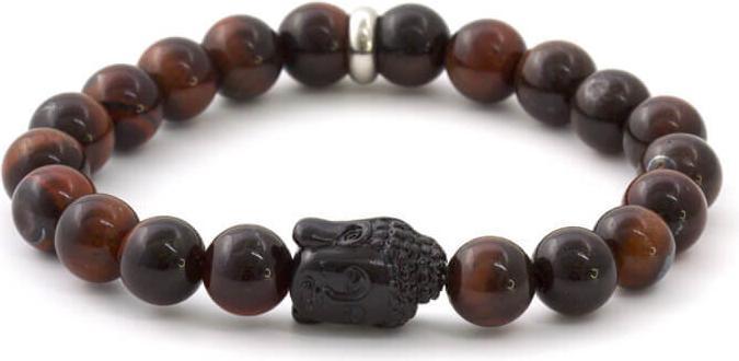 Immagine prodotto Beneto Bracciale con perline di occhio di tigre MINK114 - Lunghezza: 17 cm (L) (17 cm)