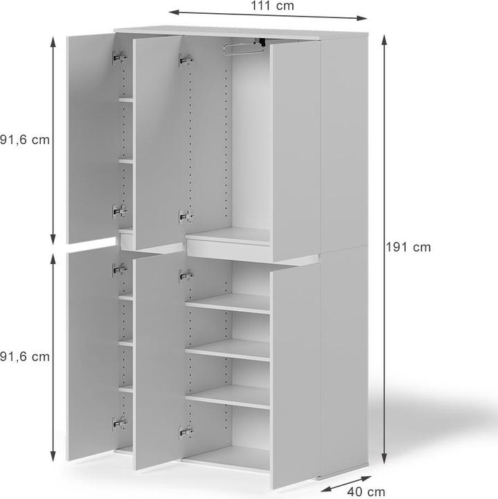 Immagine prodotto Vicco Claus (111 x 40 x 191.50 cm)