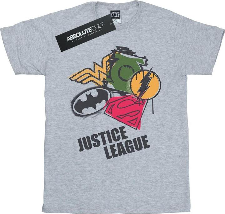 Produktbild Justice League Spray Logos TShirt Jungen (152, 158)