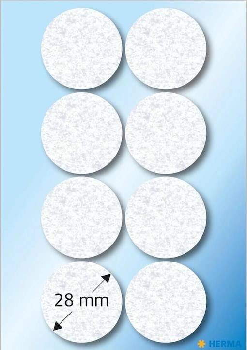 Actual product image Herma Filzgleiter (Felt gliders, 8 Piece)