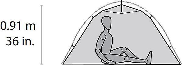 Image du produit Msr Hubba NX (Tente igloo, 1.12 kg, 1 personne)