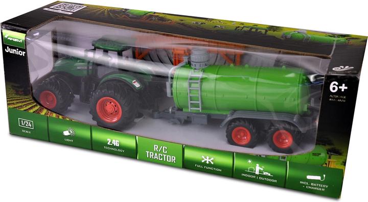 Produktbild Amewi Traktor mit Güllefass, Grün 1:24, RTR (RTR Ready-to-Run)