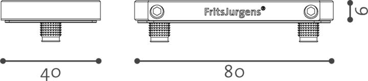 Actual product image FritsJurgens Bodenplatten, schwarz 80x40x9mm