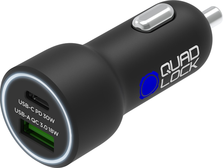 Quad Lock Dual USB-C 48W Car Charger