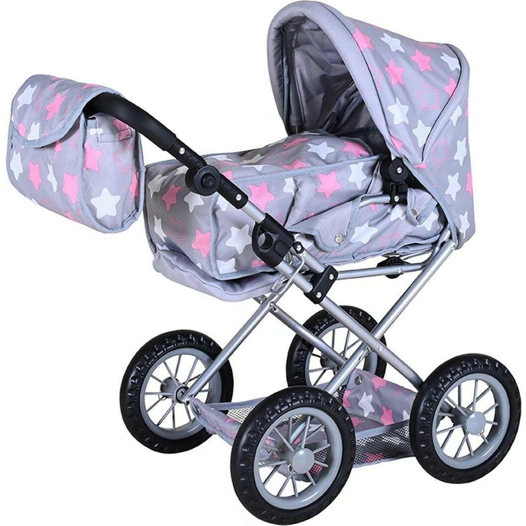 Knorrtoys Puppenwagen Ruby - "star grey pink"
