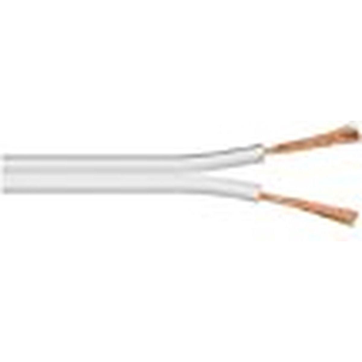 MicroConnect Cavo per altoparlanti, 100m, bianco (100 m, 2.50 mm².), Cavo per altoparlanti, Bianco
