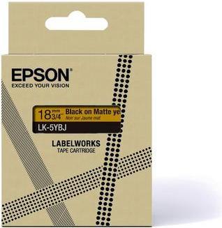 Actual product image Epson Matte Yellow/Black 18mm LK-5YBJ (1.80 cm, Yellow)