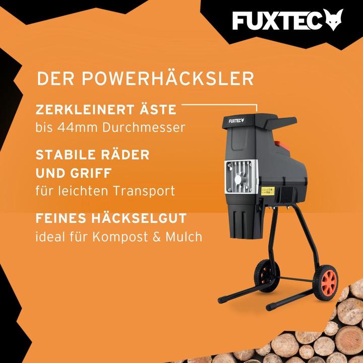 Immagine prodotto Fuxtec Elektro Gartenhäcksler FX-EGH2800T 2800W