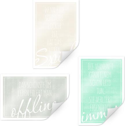 Produktbild Trenddeko Das Leben geniessen - Set (50 x 75 cm)