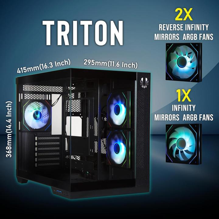 Actual product image BitFenix ATX Semi-Tower Gehäuse Triton (ATX)