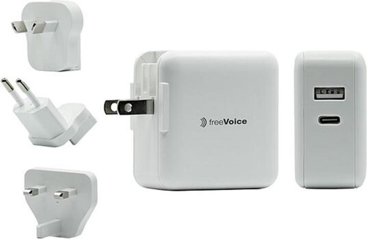 Produktbild FreeVoice Reise Schnellladegerät 30W (USB-A/USB-C) (30 W)