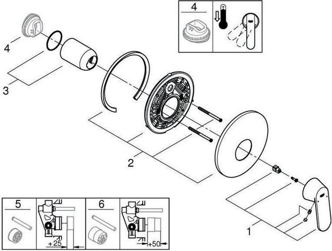 Actual product image Grohe 19383000 Bathroom faucet