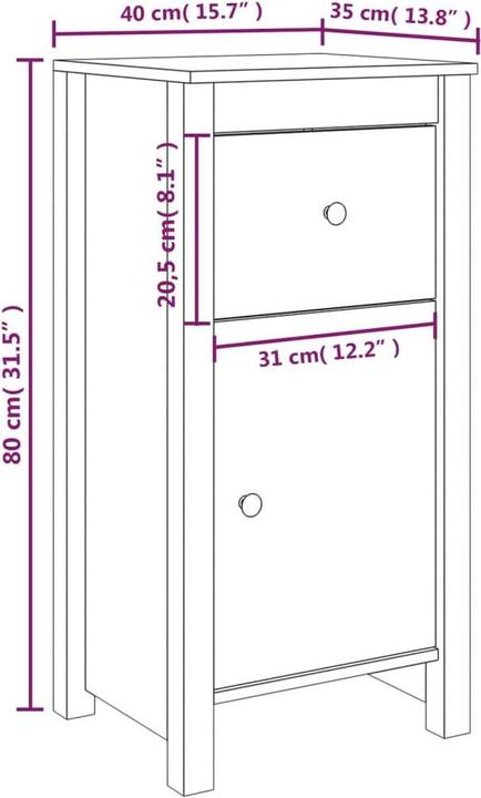 Image du produit VidaXL Nio (40 x 35 x 80 cm)