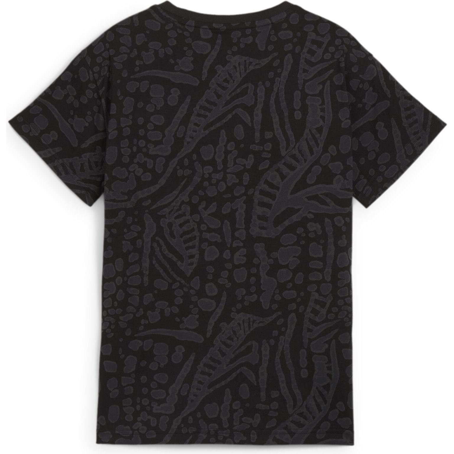 Thumbnail - Puma, Jungen, Sportshirt, POWER HYPERNATURAL AOP Relaxed Tee G (176), Schwarz, 176