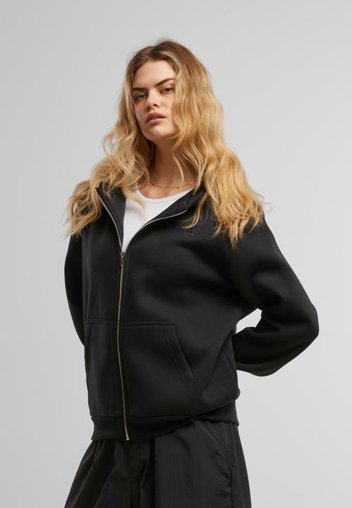 Actual product image Miss Tee Peace Sign EMB Fluffy Zip Hoody - 188493 (XS)