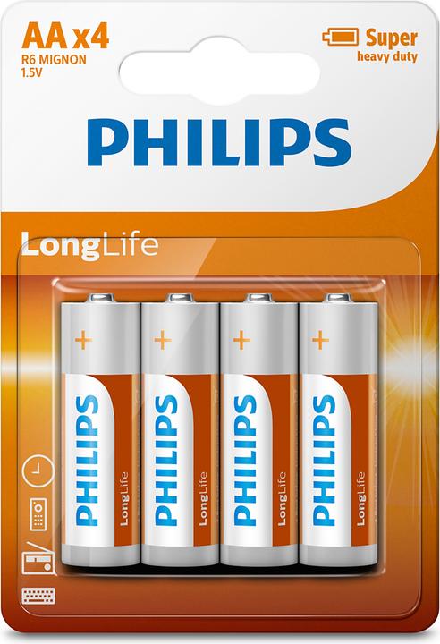 Image du produit Philips Long Life (4 pcs, AA)