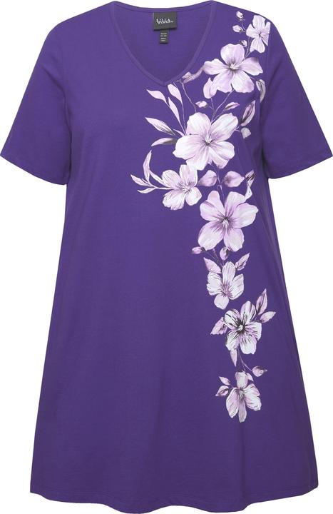 Actual product image Ulla Popken Placment Print A-line Swing Pocket Cotton Knit Tunic (42, 44)