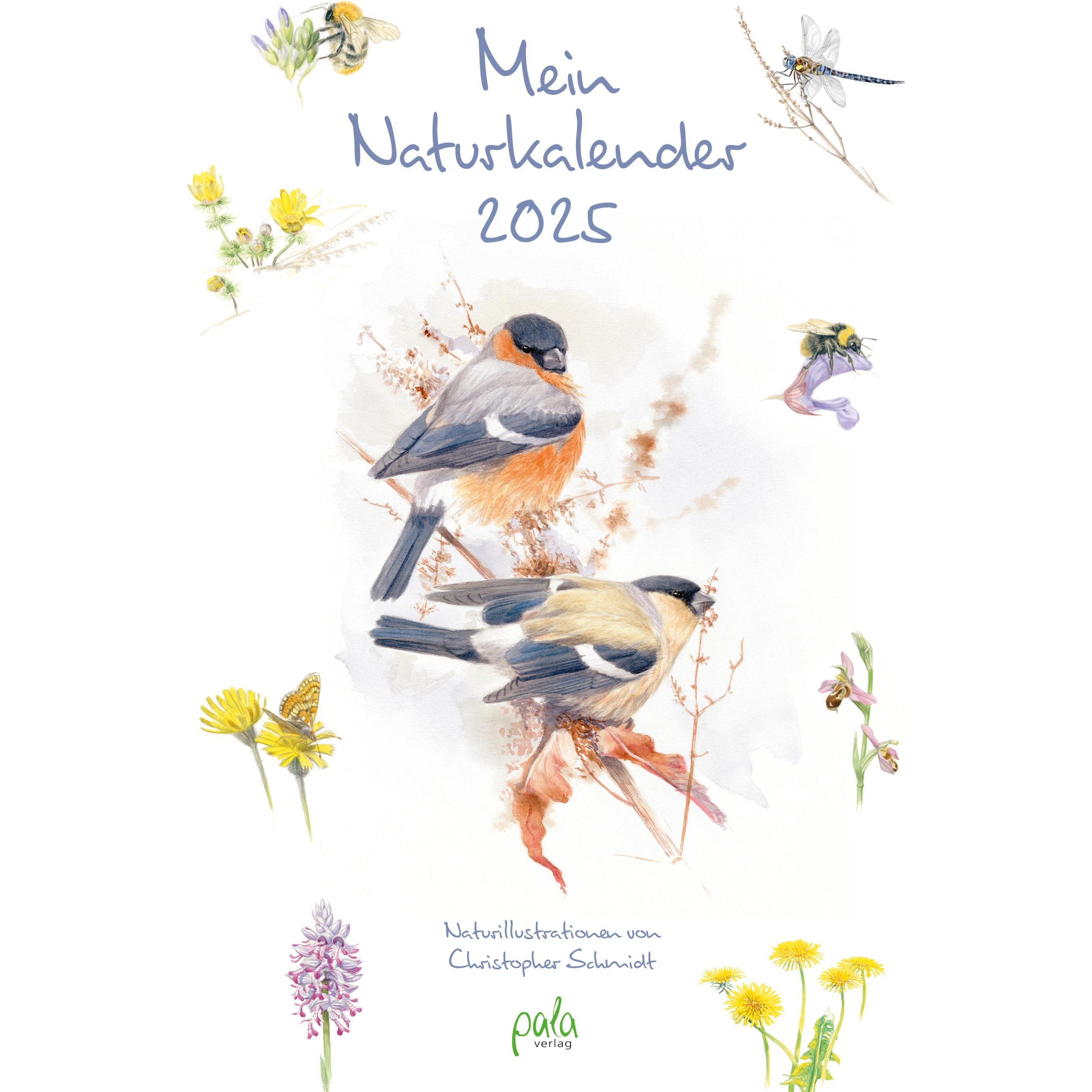 Pala, Agenda, Mein Naturkalender 2025 (Deutsch)