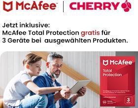 Produktbild CHERRY DW 9100 Slim + McAfee 1Y 3 User (DE, Kabellos)