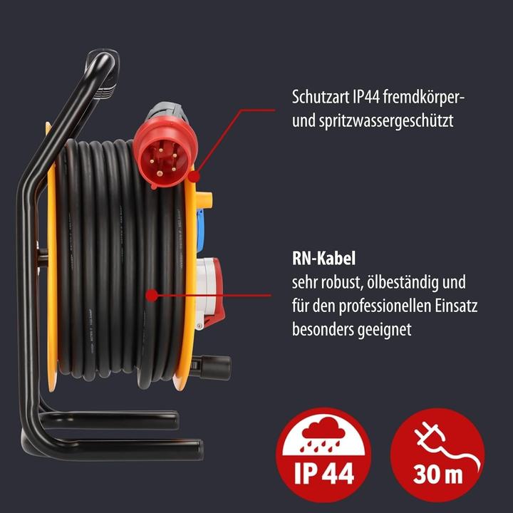 Productafbeelding Brennenstuhl Brobusta CEE 1 IP44 industriële/plaatselijke kabel voeding (30 m, 2.50 mm²)