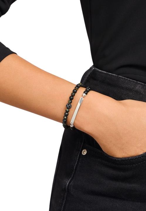 Immagine prodotto Thomas Sabo Bracciale con perline incidibili (17 cm, Argento 925 riciclato)